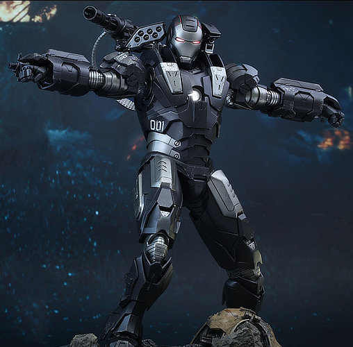 Iron Man 2: War Machine - DieCast, 1/6 Figur von Hot Toys