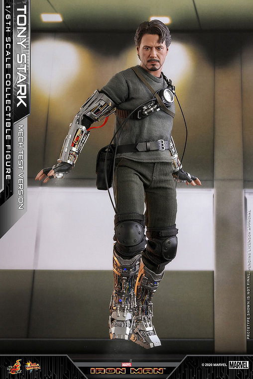 Iron Man 1: Tony Stark - Mech Test Version, 1/6 Figur von Hot Toys
