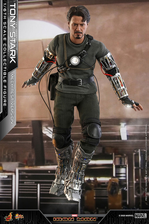 Iron Man 1: Tony Stark - Mech Test Version, 1/6 Figur von Hot Toys