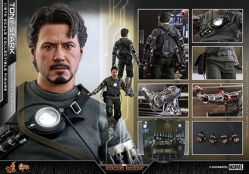 Iron Man 1: Tony Stark - Mech Test Version, 1/6 Figur von Hot Toys