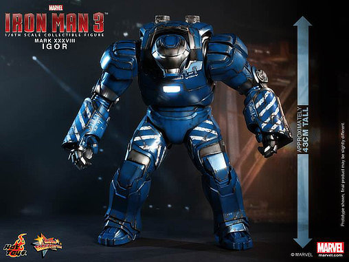 Iron Man 3: Igor Mark XXXVIII, 1/6 Figur von Hot Toys