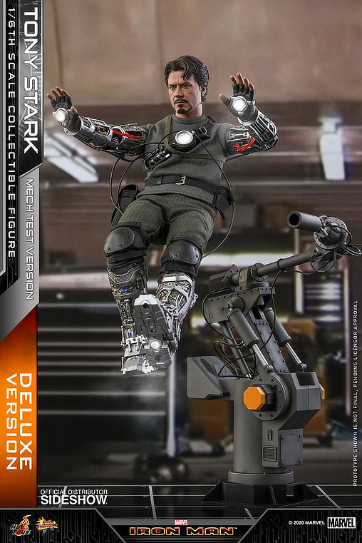 Iron Man 1: Tony Stark - Mech Test Version - Deluxe, 1/6 Figur von Hot Toys