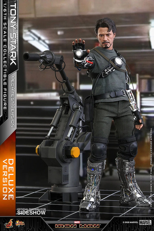 Iron Man 1: Tony Stark - Mech Test Version - Deluxe, 1/6 Figur von Hot Toys