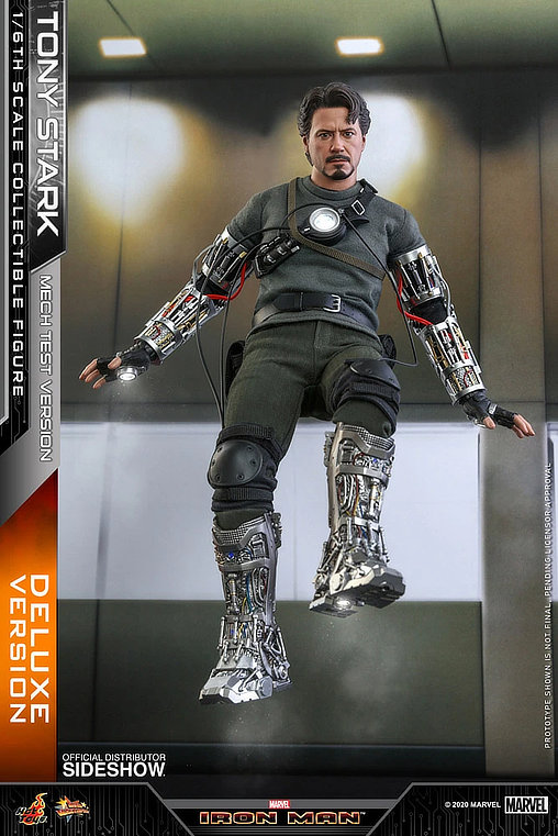 Iron Man 1: Tony Stark - Mech Test Version - Deluxe, 1/6 Figur von Hot Toys