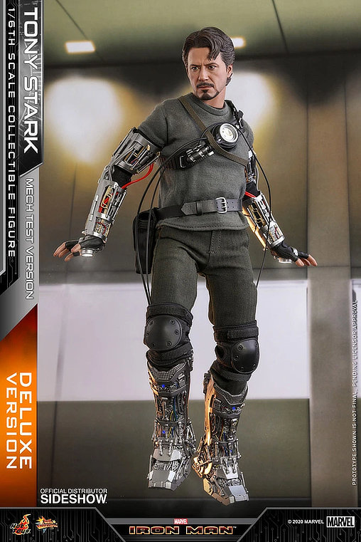 Iron Man 1: Tony Stark - Mech Test Version - Deluxe, 1/6 Figur von Hot Toys