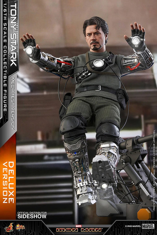 Iron Man 1: Tony Stark - Mech Test Version - Deluxe, 1/6 Figur von Hot Toys