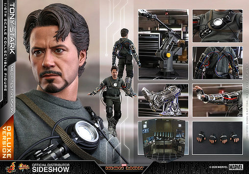 Iron Man 1: Tony Stark - Mech Test Version - Deluxe, 1/6 Figur von Hot Toys