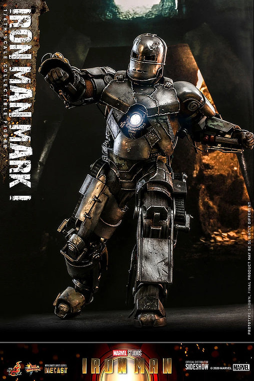 Iron Man 1: Iron Man Mark I, 1/6 Figur von Hot Toys
