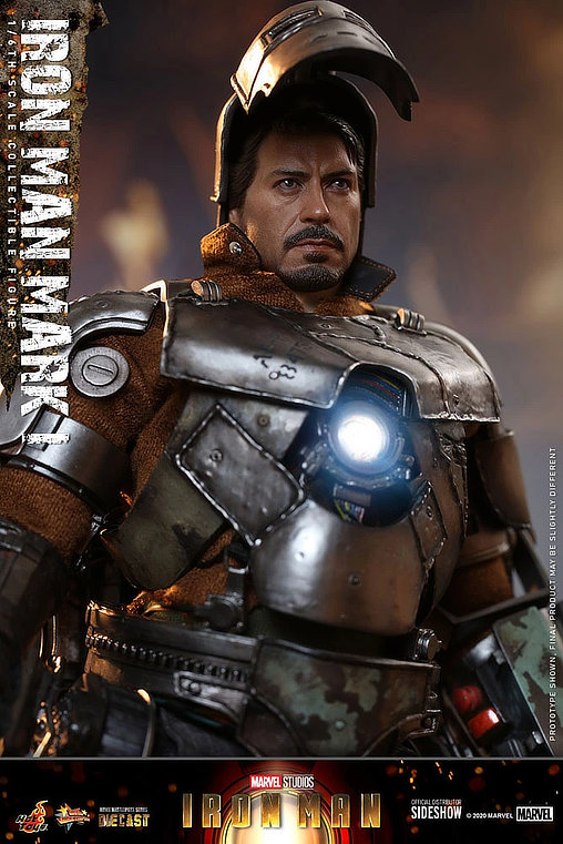 Iron Man 1: Iron Man Mark I, 1/6 Figur von Hot Toys