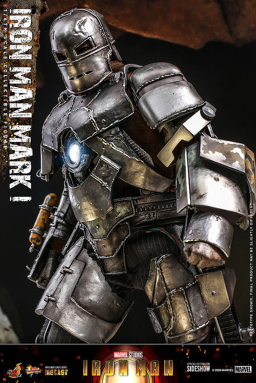 Iron Man 1: Iron Man Mark I, 1/6 Figur von Hot Toys