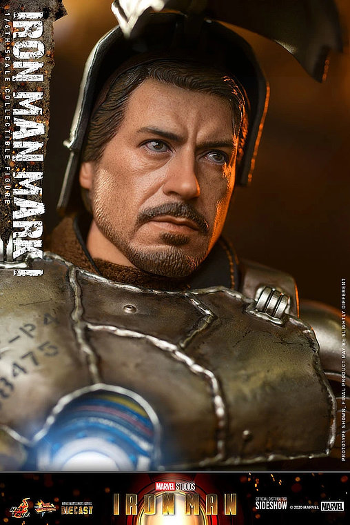 Iron Man 1: Iron Man Mark I, 1/6 Figur von Hot Toys