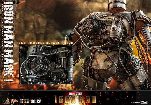Iron Man 1: Iron Man Mark I, 1/6 Figur von Hot Toys