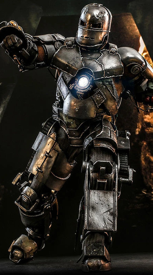 Iron Man 1: Iron Man Mark I, 1/6 Figur von Hot Toys