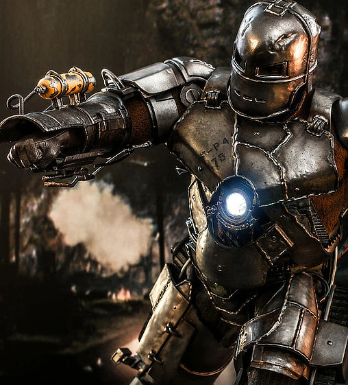 Iron Man 1: Iron Man Mark I, 1/6 Figur von Hot Toys
