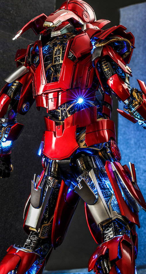 Iron Man 3: Silver Centurion - Armor Suit Up Version, 1/6 Figur von Hot Toys