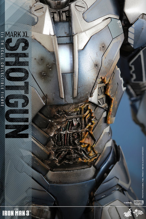 Iron Man 3: Iron Man Mark XL Shotgun, 1/6 Figur von Hot Toys