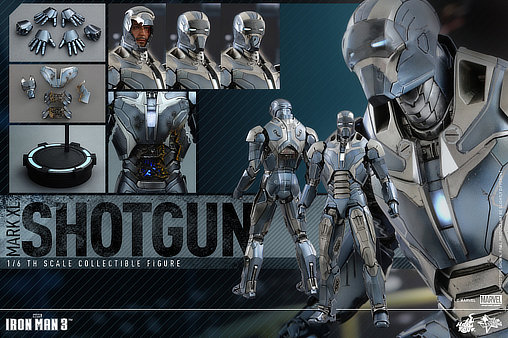Iron Man 3: Iron Man Mark XL Shotgun, 1/6 Figur von Hot Toys