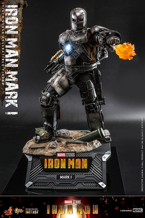 Iron Man 1: Iron Man Mark I - Deluxe, 1/6 Figur von Hot Toys