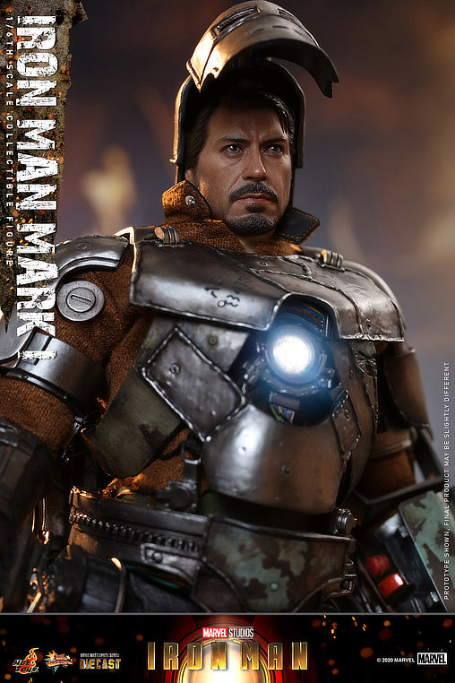 Iron Man 1: Iron Man Mark I - Deluxe, 1/6 Figur von Hot Toys