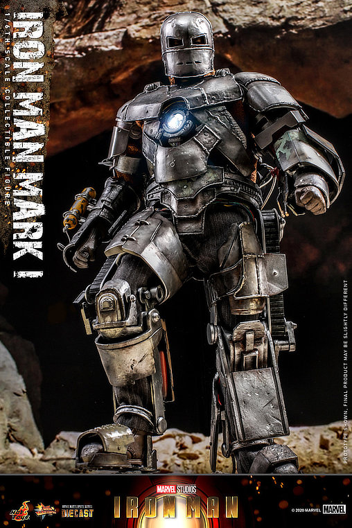 Iron Man 1: Iron Man Mark I - Deluxe, 1/6 Figur von Hot Toys