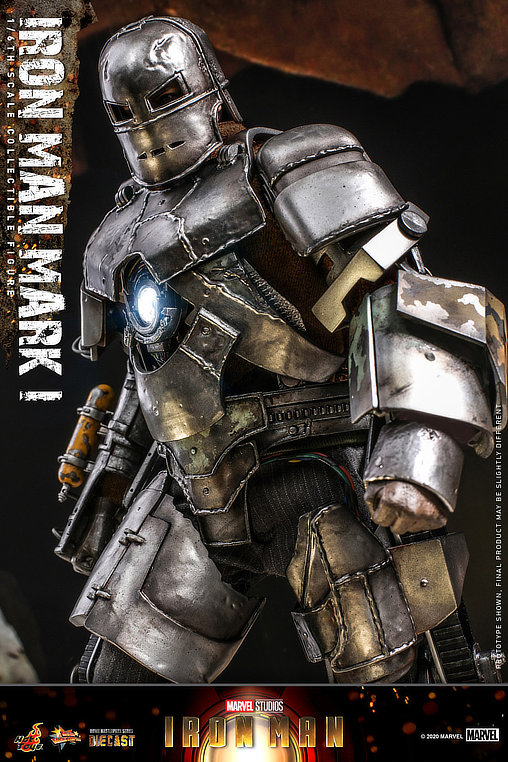 Iron Man 1: Iron Man Mark I - Deluxe, 1/6 Figur von Hot Toys