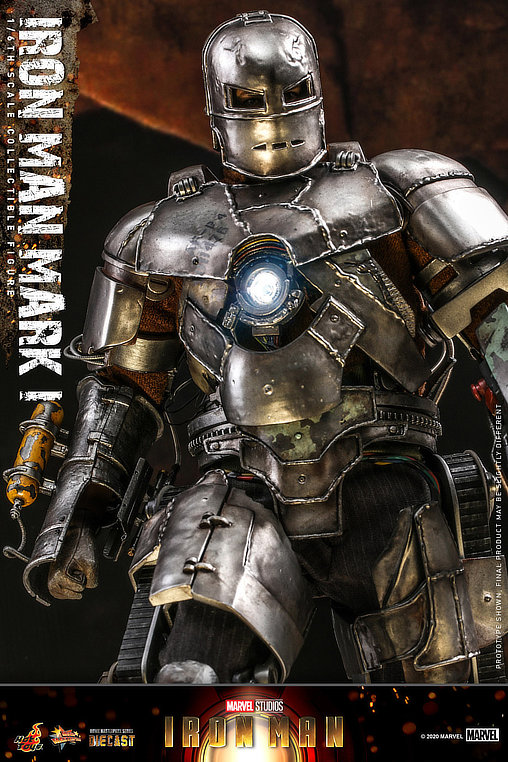 Iron Man 1: Iron Man Mark I - Deluxe, 1/6 Figur von Hot Toys