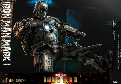 Iron Man 1: Iron Man Mark I - Deluxe, 1/6 Figur von Hot Toys