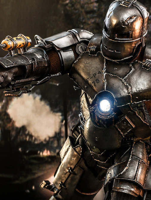 Iron Man 1: Iron Man Mark I - Deluxe, 1/6 Figur von Hot Toys