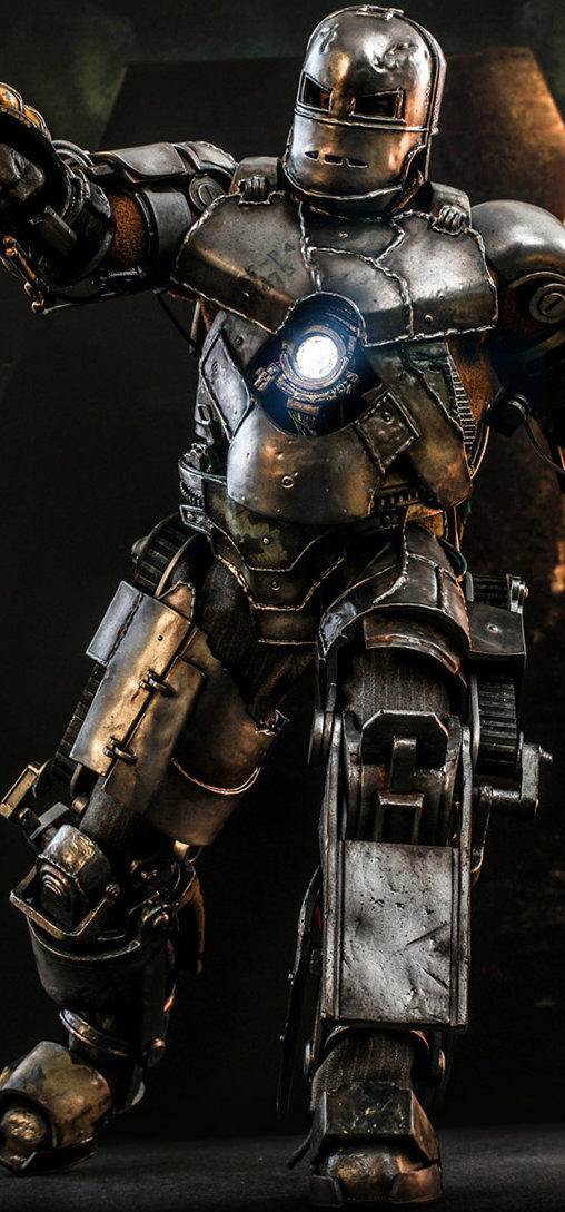 Iron Man 1: Iron Man Mark I - Deluxe, 1/6 Figur von Hot Toys