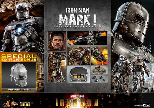 Iron Man 1: Iron Man Mark I - Deluxe, 1/6 Figur von Hot Toys