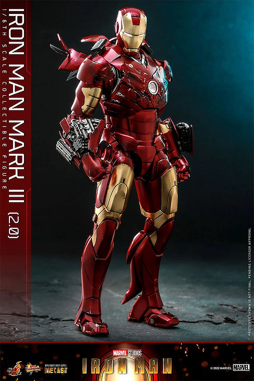 Iron Man 1: Iron Man Mark III 2.0, 1/6 Figur von Hot Toys