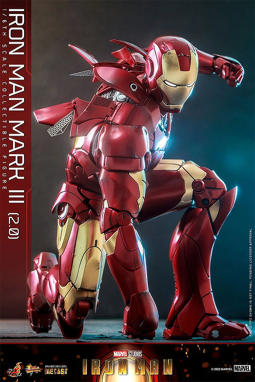 Iron Man 1: Iron Man Mark III 2.0, 1/6 Figur von Hot Toys