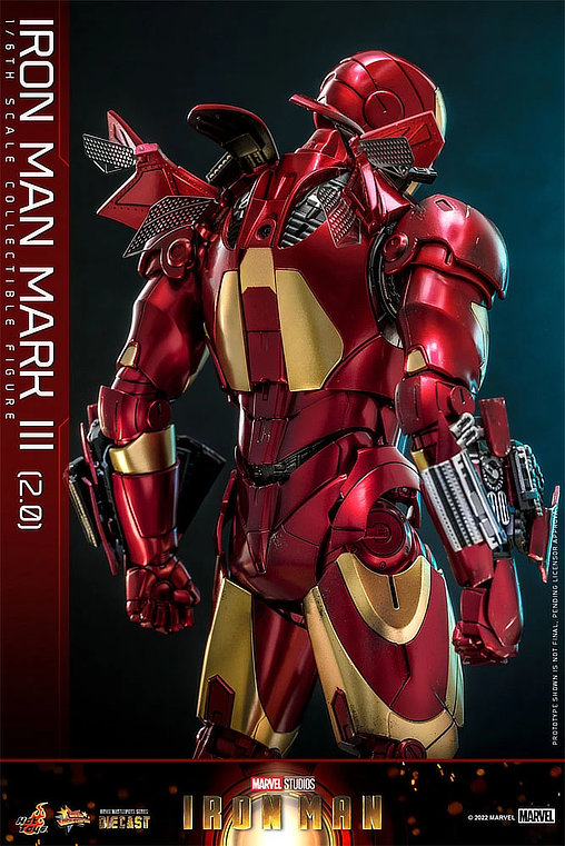 Iron Man 1: Iron Man Mark III 2.0, 1/6 Figur von Hot Toys