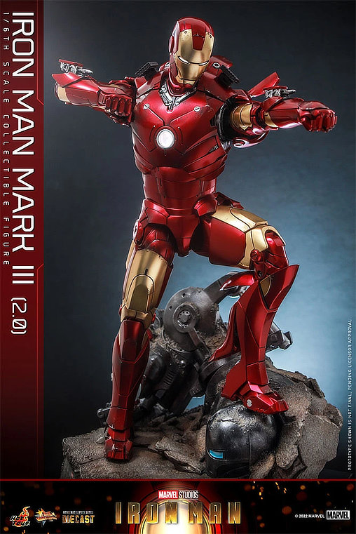 Iron Man 1: Iron Man Mark III 2.0, 1/6 Figur von Hot Toys