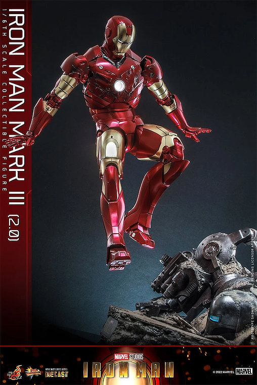 Iron Man 1: Iron Man Mark III 2.0, 1/6 Figur von Hot Toys