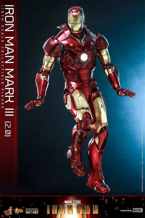 Iron Man 1: Iron Man Mark III 2.0, 1/6 Figur von Hot Toys