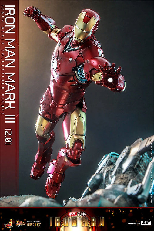 Iron Man 1: Iron Man Mark III 2.0, 1/6 Figur von Hot Toys
