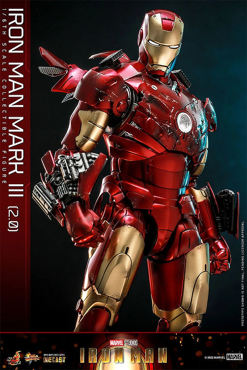 Iron Man 1: Iron Man Mark III 2.0, 1/6 Figur von Hot Toys