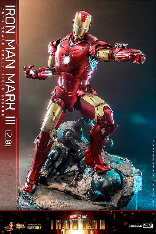 Iron Man 1: Iron Man Mark III 2.0, 1/6 Figur von Hot Toys