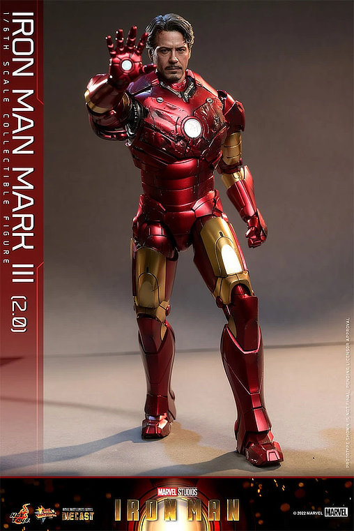 Iron Man 1: Iron Man Mark III 2.0, 1/6 Figur von Hot Toys