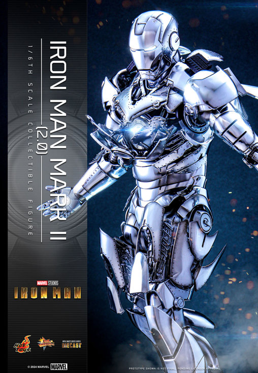 Iron Man 1: Iron Man Mark II 2.0, 1/6 Figur von Hot Toys