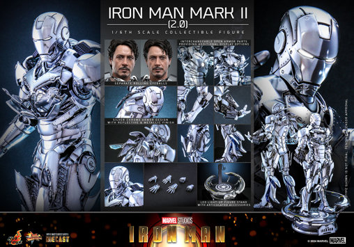 Iron Man 1: Iron Man Mark II 2.0, 1/6 Figur von Hot Toys