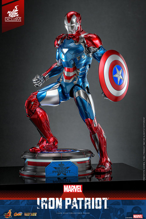 Iron Man: Iron Patriot - DieCast, 1/6 Figur von Hot Toys