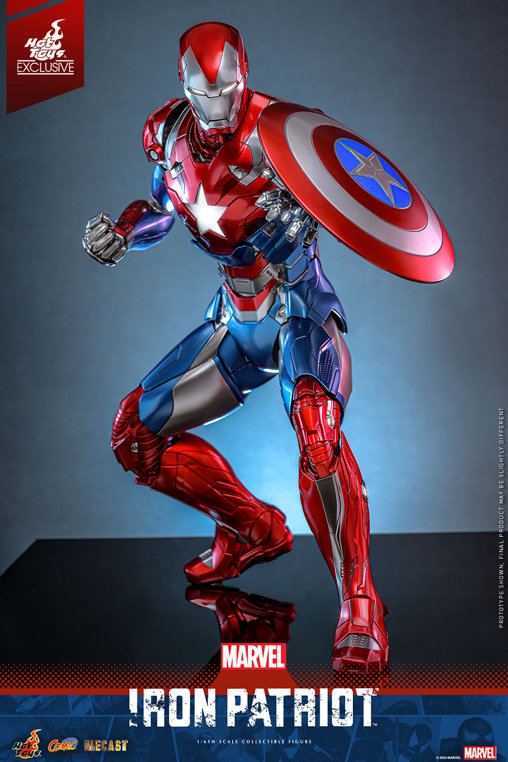 Iron Man: Iron Patriot - DieCast, 1/6 Figur von Hot Toys