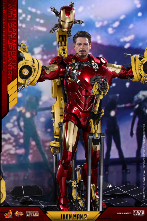 Iron Man 2: Iron Man Mark IV with Suit-Up Gantry von Hot Toys, weitere Produktansicht 2