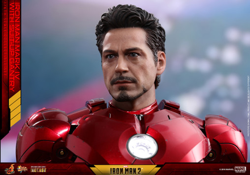Iron Man 2: Iron Man Mark IV with Suit-Up Gantry von Hot Toys, weitere Produktansicht 13