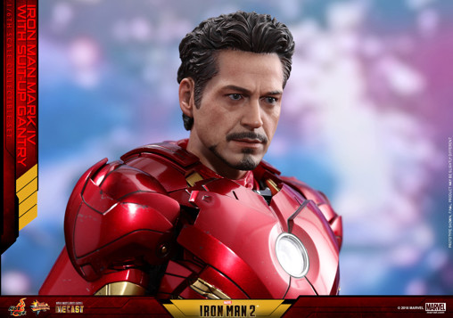 Iron Man 2: Iron Man Mark IV with Suit-Up Gantry von Hot Toys, weitere Produktansicht 14