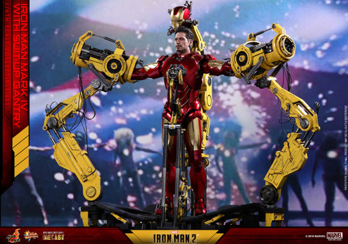 Iron Man 2: Iron Man Mark IV with Suit-Up Gantry von Hot Toys, weitere Produktansicht 15