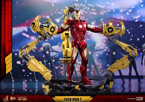 Iron Man 2: Iron Man Mark IV with Suit-Up Gantry von Hot Toys, weitere Produktansicht 16