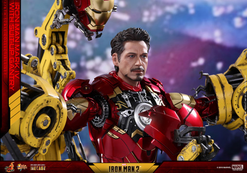 Iron Man 2: Iron Man Mark IV with Suit-Up Gantry von Hot Toys, weitere Produktansicht 19